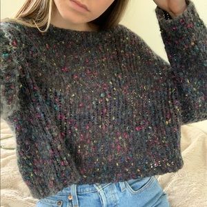 multicolored sweater